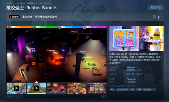 《橡胶强盗》游戏Steam名称介绍