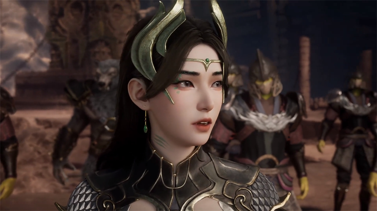 金燕大美女下跪姿势好大胆，开叉裙跟没有一样，大长腿太诱人了