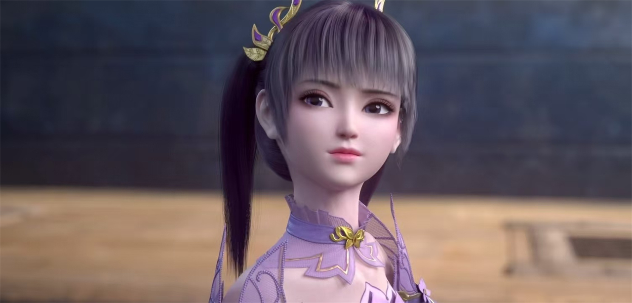 斗破苍穹：慕青鸾叉腿姿势太诱人，衣服上还有一个特殊设计