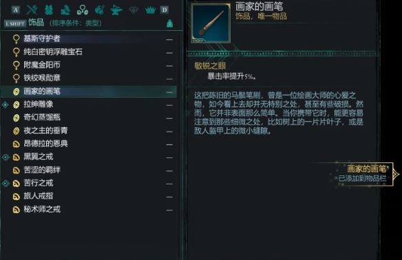 《宣誓》画家的画笔位置介绍