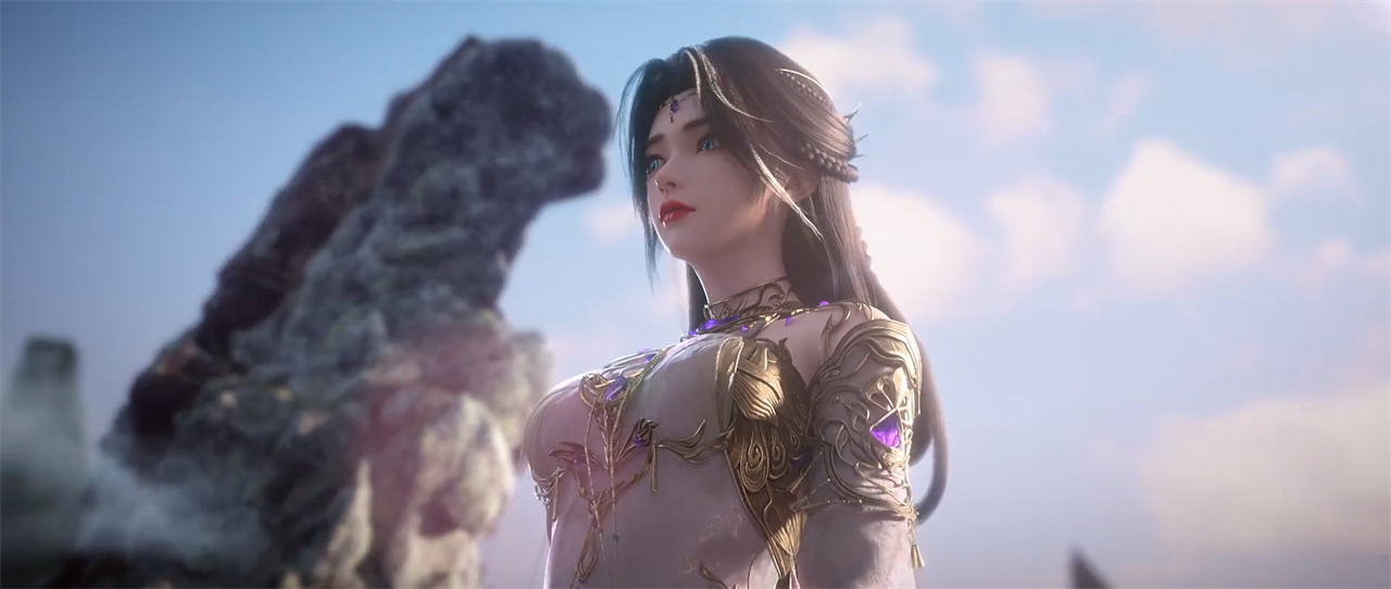 魔女身材变得更加惹火，一个姿势好诱人，衣服后面还有一个小秘密