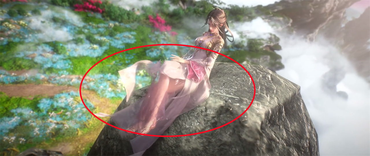 魔女身材变得更加惹火，一个姿势好诱人，衣服后面还有一个小秘密