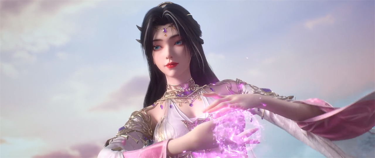 魔女身材变得更加惹火，一个姿势好诱人，衣服后面还有一个小秘密