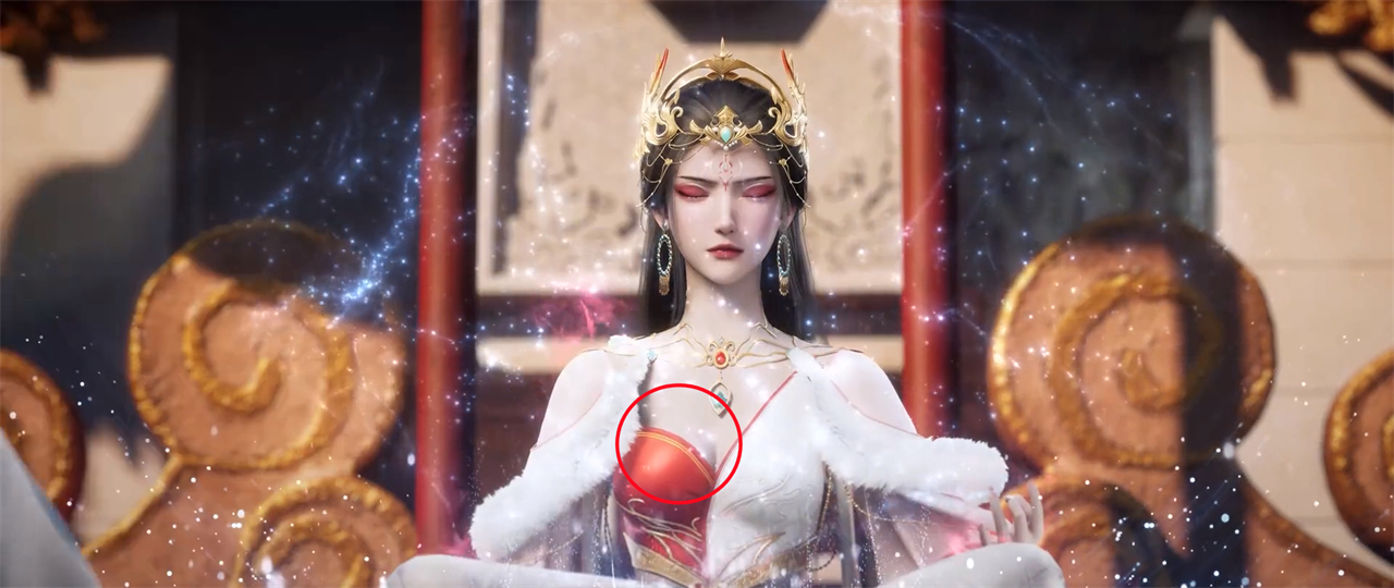 红蝶大美女衣服又出问题，上衣一个画面好大胆，还出现了特殊轮廓