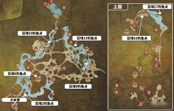 《怪物猎人荒野》绯红森林钓鱼点位置一览
