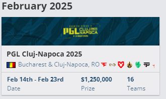 《csgo》2025最新赛事汇总