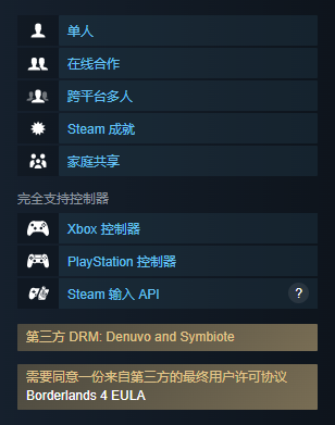 《无主之地4》有没有d加密