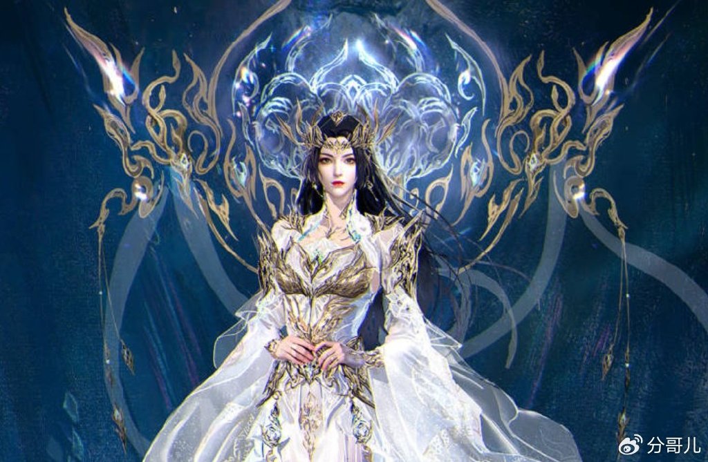 美杜莎斗圣造型曝光，白裙金甲惊艳绝伦，比红裙还美，萧炎爱惨了